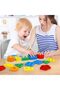 Wooden Montessori Toys Pattern Block Toy for Kids Matching Geometric Shape Stacker - 2