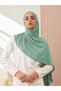Practical Premium Jersey Shawl |   Color: Water Green |   Size: Adult |   Chin Stitched |   Instant Hijab - 3
