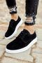 Yg003 Comoscio Classico Men's Casual Lace-Up Suede Classic Shoes Sbt - Black - 4