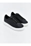 Men's Black Lace-Up Sneakers