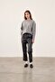 Lace-Up Waist Leather Trousers - Black - 2