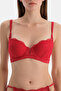 Red Lace Detailed Bra - 5