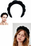 Black Color Spa Hair Band Towel Crown - 5