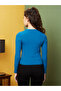 Women Teal Green Twisted Top - 3