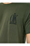Chest Embroidered Regular Cotton T-Shirt - 3