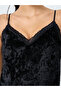 Velvet V Neck Lace Cami and Shorts Set - 3