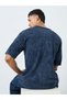 Acid Washed Jersey T-Shirt with Applique Detail