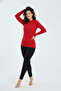Women's Half High Neck Bodycron Ribbed Knit -Stylish- Blouse - 4