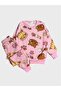 Girls' Cotton Fleece-Lined Pink Cat Patterned Long Sleeve Winter Pajamas Set - 2