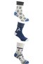 Women's Towel Cotton Winter Socks Multi-Colored 3-Pack - 2