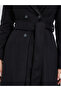 Black Regular Fit Wool Like Double Breasted Coat - 4