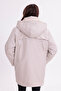 Women's Stone Fur Lined Removable Hood Water and Windproof Hooded Regular Winter Coat & Jacket & Parka - 6