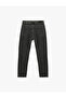 Slim Fit Pocket Buttoned Cotton Washed Straight Leg Jeans - Straight Jeans - 4