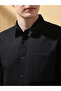 قميص رجالي قطني سادة بأكمام مطوية - 4