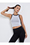 Contrast Edge Ribbed Crop Top and Leggings Set - 4