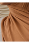 Practical Bamboo Corded Fabric Shawl |   Color: Golden Caramel |   Size: Adult |   Jaw Stitched |   Instant Hijab - 3