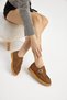 Women's Tan Thermo Sole Suede Look Buckle Casual Loafer - 4