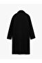 Double-Breasted Long Sleeve Jacket with Pockets, Collar, Long Cashmere Coat - 4