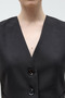 Black Vest and High-Waisted Wide-Leg Pants Eden Set - 6