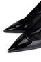 Woman's black patent leather high heeled shoe - 3