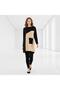 Women's Crew Neck Pocket Detailed Paneled Loose Tunic - 2
