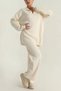 Women's Polo Neck Sweater Pants Knitwear Two-Piece Set - 2