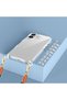 iPhone 16 Plus Case Aihttgli with Attachable Strap Senk Snap Silicone Cover-Transparent - 4
