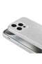 iPhone 15 Pro Compatible Camera Protected Glitter Luxury Senk Cotton Case-Silver - 6