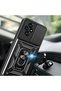 Honor 200 Compatible Case with Magnetic Stand and Camera Protection Senk Sliding Vega Cover-Black - 5