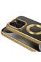 iPhone 15 Pro Max Compatible Single Camera Framed Logo Displaying Senk Omega Case-Rose Gold - 3