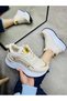 Women's Winter High Sole Fur Lined Lace-Up Comfortable Sports Shoes Casual Sneakers
