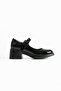 Women's Strappy Casual Heeled Shoes Elda - Black - 3