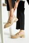 Women's Buckle Detailed Casual Loafer Teya - Beige - 2