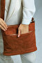 Genuine Leather Suede Crossbody Women's Messenger Bag - 4