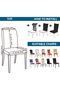 Dining Table & Chair Covers Set, 6 Seater, Stretchable Design, 1 Table Cover with 6 Chair Covers. - 4