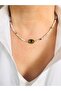 Fluorite Natural Stone Flower Necklace 45 cm - 2