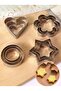 12-Piece Stainless Steel Cookie Cutter Set |   Heart Star Flower Fruit Shaped Dough Cutter - 6