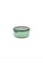 Storage Container Round Set of 4 with Soft Lid Green Food Freezer Food Container - 6
