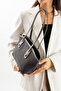Suede Touch Premium Vegan Suede Gray Women's Shoulder & Shoulder Bag - 4