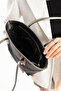 Suede Touch Premium Vegan Suede Gray Women's Shoulder & Shoulder Bag - 5