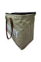 Luxury Beige Thermal Compartment Large Volume Mother Baby Care Shoulder and Hand Bag with Leather Handles - 2