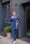 Women's Hijab Tracksuit Set Zippered Bottom Top Tracksuit Set - 2