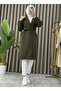 Bondit Women's Trench Coat with Fabric Pockets and Belt - 5