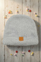 Children's Plush Beanie with Smiling Face Sticker Newborn Baby Welsoft Windproof Hat Winter Plush Beanie - 3