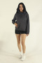 Women's Winter Cotton Puff Fabric Kangaroo Pocket Hooded Sweatshirt - 2