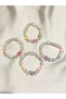 Set of 4 Soft Colored Seafood Figured Pearl Children's Bracelet Set - 3