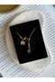 Stainless Steel m Letter Heart Lusso Necklace