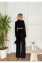 Evening Dress Tie-Up Jacket Pants Set Women - 4