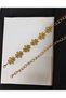 Gold Flower Detailed Adjustable Women's Belt Trouser Belt Dress Belt Shirt Belt - 2