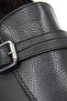 036662 Men's Classic Shoes with Fur Buckle - Black - 7
